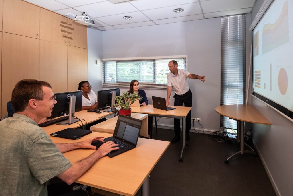 Un formation Agilium, en cours de formation d'une équipe qualité au logiciel qualité Agilium